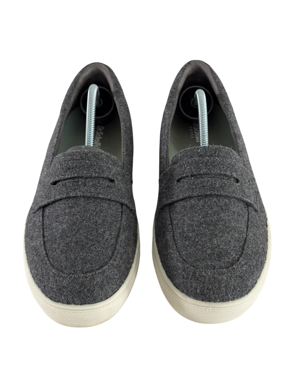 Dr. Scholl's Women's Nova Slip On Sneaker, Charcoal Gray Wool Fabric Sz 10